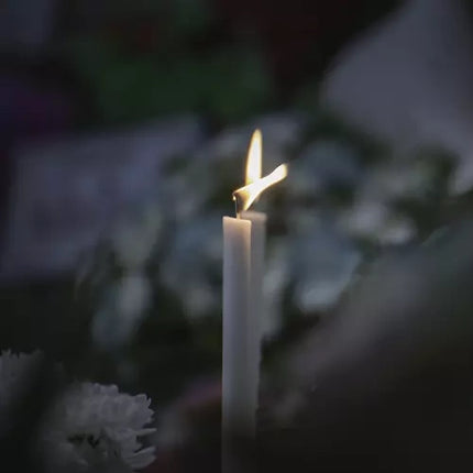 Cone Stearinlys Hvid - Sæt med 40 stk. til Dekoration