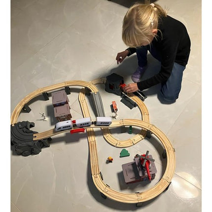 Elektrisk Træktog med 4,8 m Skinnesæt – Kreativ Leg for Børn