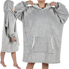 BIG XXL Oversize Blanket Sweatshirt i Grå – Komfortabel og Varme