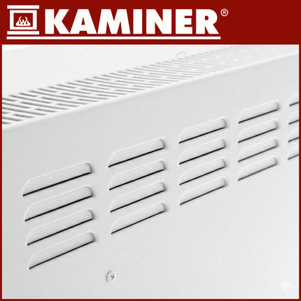 Elegant elektrisk glasradiator med WiFi kontrol og effektiv varme