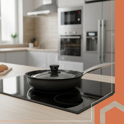 3-i-1 silikon låg til gryder og pander 18/20/22 cm