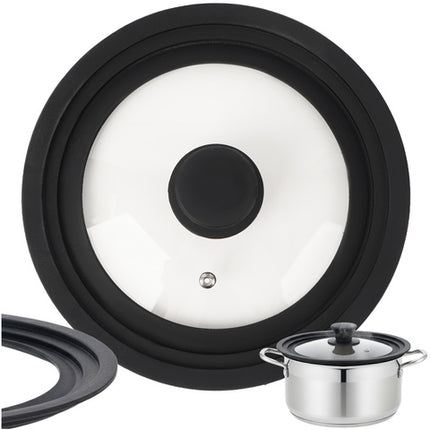 3-i-1 silikon låg til gryder og pander 18/20/22 cm