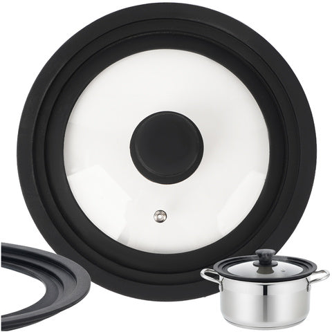 3-i-1 silikon låg til gryder og pander 18/20/22 cm