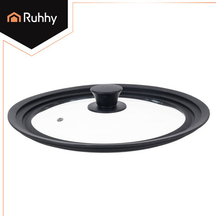 3-i-1 universallåg med silikonekant til gryder og pander