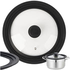 3-i-1 universallåg med silikonekant til gryder og pander