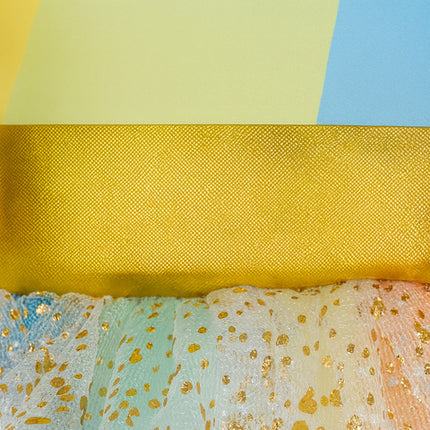 Unicorn kostume til børn med kjole, vinger og hovedbånd