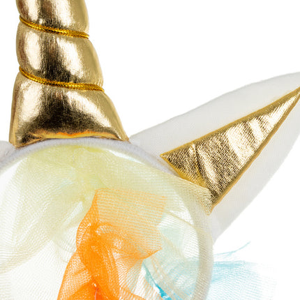 Unicorn kostume til børn med kjole, vinger og hovedbånd