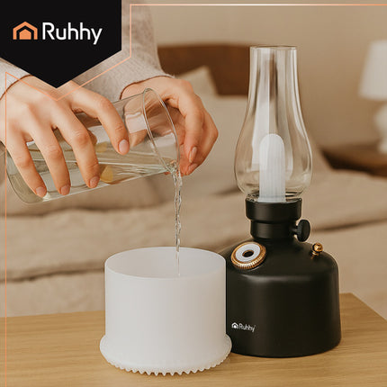 Retro luftfugter med natlys og RGB LED