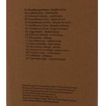 Humidifier med LED Natlampe og Regn Effekt – Skab Hyggelig Atmosfære