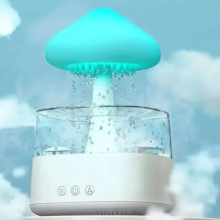 Humidifier med LED Natlampe og Regn Effekt – Skab Hyggelig Atmosfære