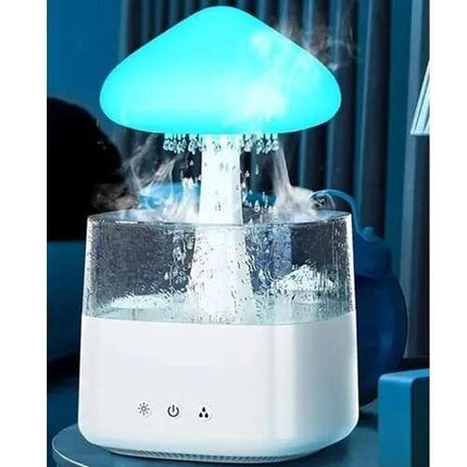 Humidifier med LED Natlampe og Regn Effekt – Skab Hyggelig Atmosfære