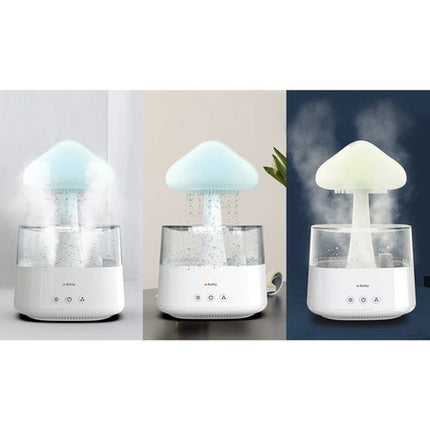 Humidifier med LED Natlampe og Regn Effekt – Skab Hyggelig Atmosfære