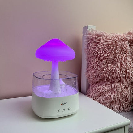 Humidifier med LED Natlampe og Regn Effekt – Skab Hyggelig Atmosfære