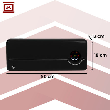 Effektiv vægmonteret elvarmer med WiFi og fjernbetjening