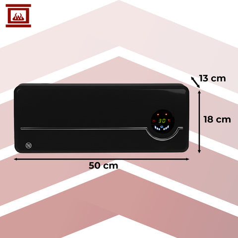 Effektiv vægmonteret elvarmer med WiFi og fjernbetjening