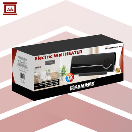 Effektiv vægmonteret elvarmer med WiFi og fjernbetjening