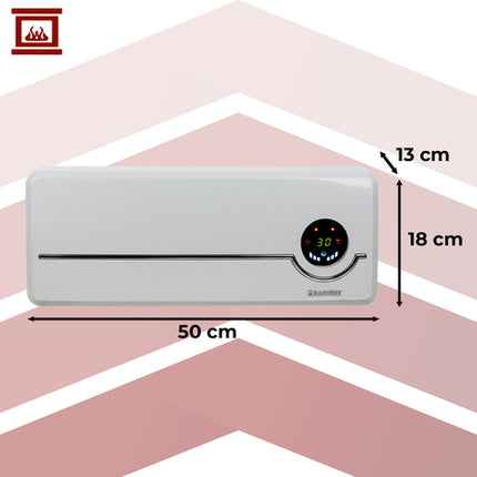 Effektiv elektrisk vægvarmer med WiFi og fjernbetjening