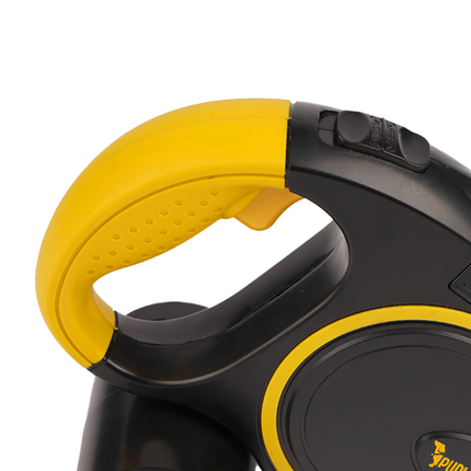 Automatisk hundesnor med LED lygte og 5m længde