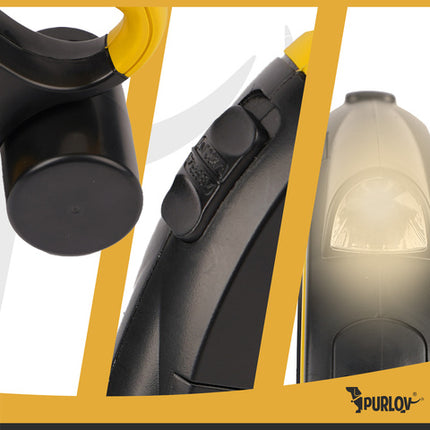 Automatisk hundesnor med LED lygte og 5m længde