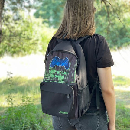 Gamer Rygsæk med Sko- og PE Taske – 22L Kapacitet og Ergonomisk Design
