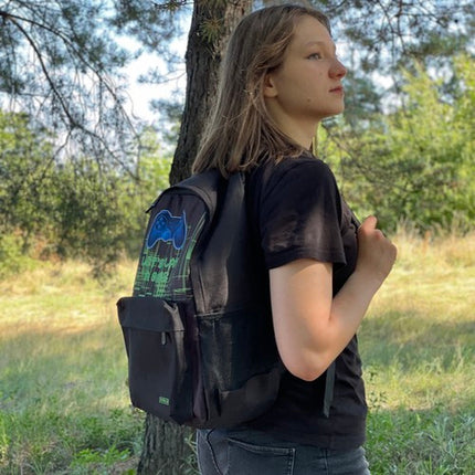 Gamer Rygsæk med Sko- og PE Taske – 22L Kapacitet og Ergonomisk Design