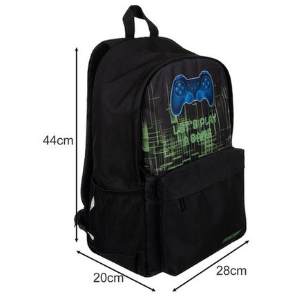 Gamer Rygsæk med Sko- og PE Taske – 22L Kapacitet og Ergonomisk Design