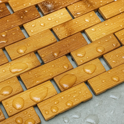 Bamboo anti-slip badeværelsesmåtte med hurtig tørring