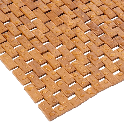 Bamboo anti-slip badeværelsesmåtte med hurtig tørring