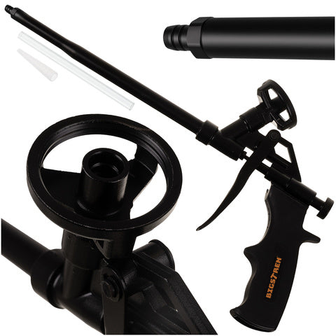 Montagepistol til skum med justerbar dispenser og ergonomisk design