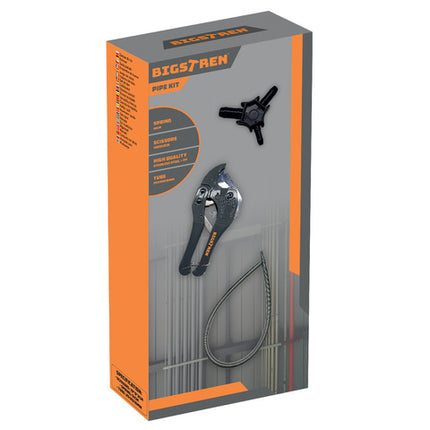 PEX rørskærer sæt med kalibrator og fjeder til præcise installationer