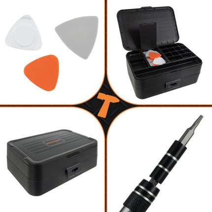 Præcisionsværktøjssæt med 133 dele til reparation og DIY