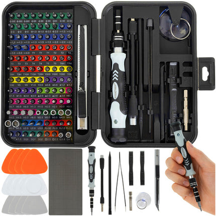 Præcisionsværktøjssæt med 133 dele til reparation og DIY