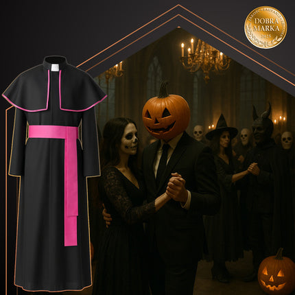 Biskopkostume XL/XXL med Kappe og Sash til Festlige Anledninger