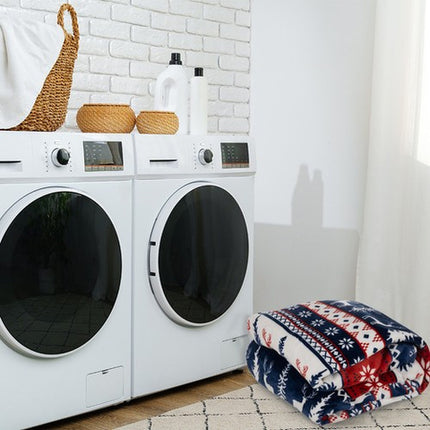 Tykt og Blødt Jule Tæppe 160x200 cm – Perfekt til Seng eller Sofa