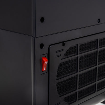 Blazeo 2000W elektrisk varmeblæser med flammeeffekt