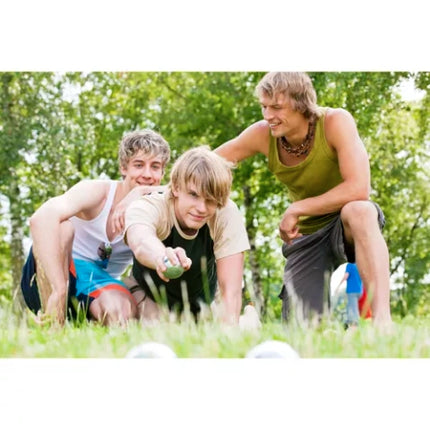 Boules Sæt med 6 Kugler og Taske – Sjovt Udendørs Spil for Hele Familien