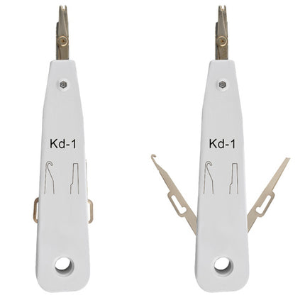 Netværkstestværktøjssæt med crimper og tester