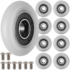 Shower cabin hjul med kuglelejer - sæt af 8