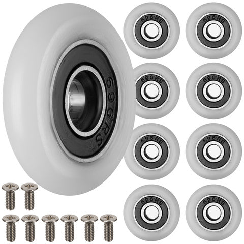 Shower cabin hjul med kuglelejer - sæt af 8