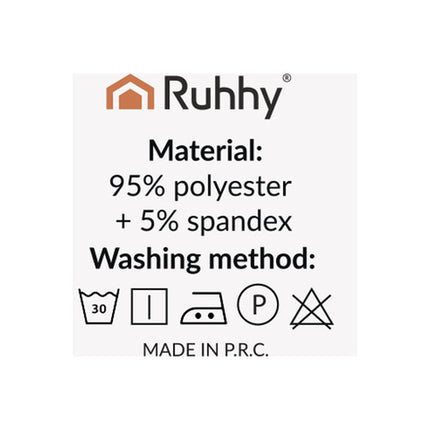 Stolbetræk sæt - 6 stk. i flaskegrøn med elastik