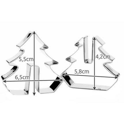 3D Julekage Udstikkere - Sæt med 8 Former til Kager og Peberkager