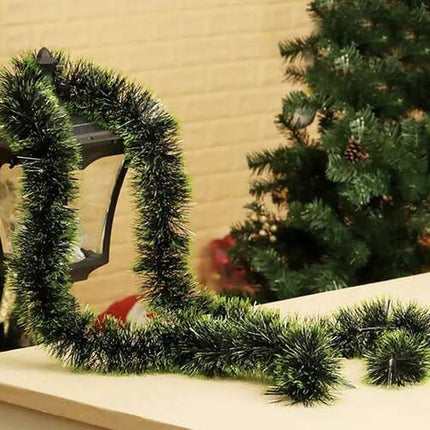 Lang og Tyk Juletræsgarland 6 Meter – Grøn Dekoration til Jul