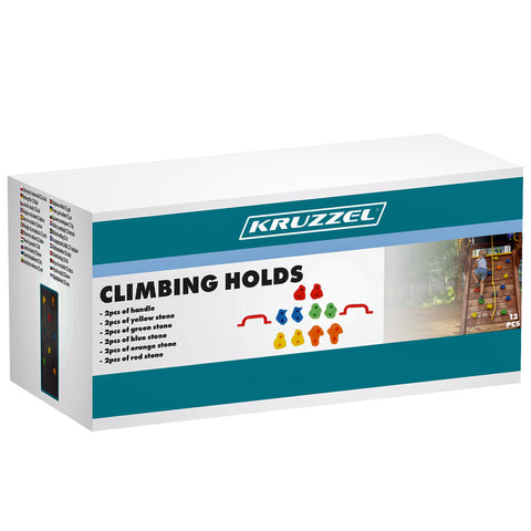 Klatresten sæt til børn med 12 dele og skrue