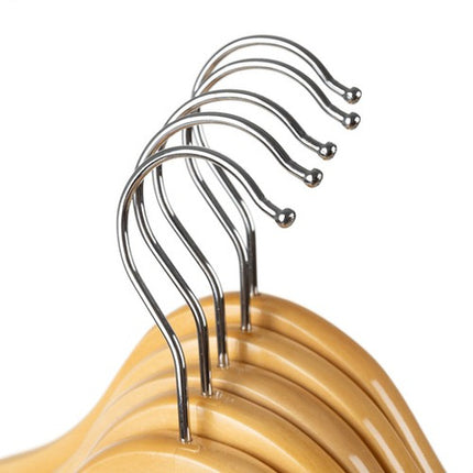 10 Stk. Træbøjler – Elegant og Holdbar Opbevaring til Dit Tøj