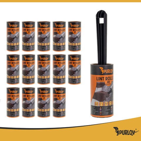 Effektiv tøjrenser med 15 ruller til hår og fnug