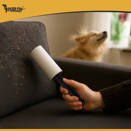 Effektiv tøjrenser med 15 ruller til hår og fnug