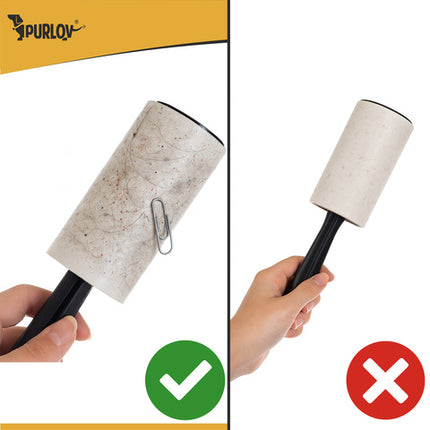 Effektiv tøjrenser med 15 ruller til hår og fnug