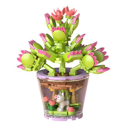 Byggeklodser med blomsterdesign - 172 dele til kreativ leg