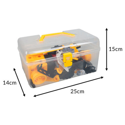 Kreativt byggesæt med 100 dele til børn - køretøjer