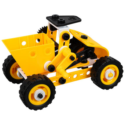 Kreativt byggesæt med 100 dele til børn - køretøjer